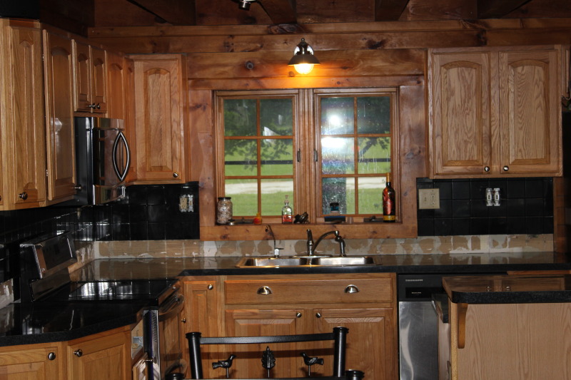 Before and After Laminate to Granite and Tile Backsplash Midwest
